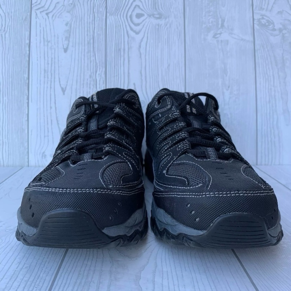 Skechers Men's After Burn 50125 Lace-Up Sneakers Shoes Black/Gray Size 12 - Picture 4 of 13